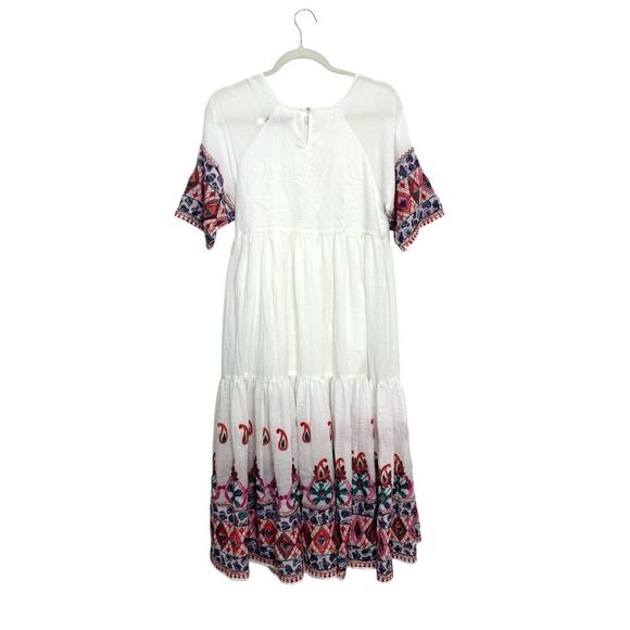 RARE! Christy Dawn Embroidered White Maxi dress - Picture 4 of 10